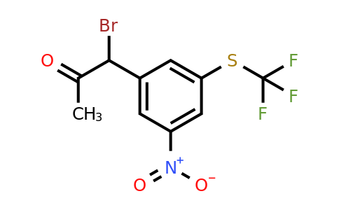 1806493-76-4 | 1-Bromo-1-(3-nitro-5-(trifluoromethylthio)phenyl)propan-2-one