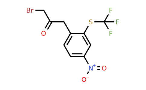 1806493-80-0 | 1-Bromo-3-(4-nitro-2-(trifluoromethylthio)phenyl)propan-2-one