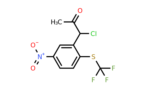 1806493-87-7 | 1-Chloro-1-(5-nitro-2-(trifluoromethylthio)phenyl)propan-2-one