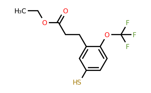 1806493-97-9 | Ethyl 3-(5-mercapto-2-(trifluoromethoxy)phenyl)propanoate