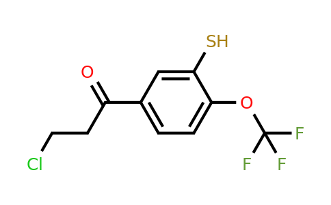 1806494-61-0 | 5-(3-Chloropropanoyl)-2-(trifluoromethoxy)thiophenol