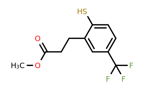 1806495-09-9 | Methyl 3-(2-mercapto-5-(trifluoromethyl)phenyl)propanoate