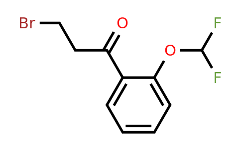 1806495-62-4 | 3-Bromo-1-(2-(difluoromethoxy)phenyl)propan-1-one