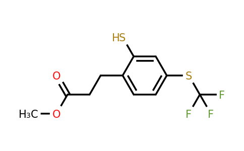 1806495-96-4 | Methyl 3-(2-mercapto-4-(trifluoromethylthio)phenyl)propanoate