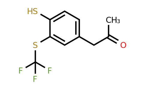 1806496-16-1 | 4-(2-Oxopropyl)-2-(trifluoromethylthio)thiophenol