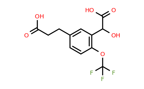 1806496-70-7 | 5-(2-Carboxyethyl)-2-(trifluoromethoxy)mandelic acid