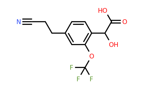 1806496-80-9 | 4-(2-Cyanoethyl)-2-(trifluoromethoxy)mandelic acid