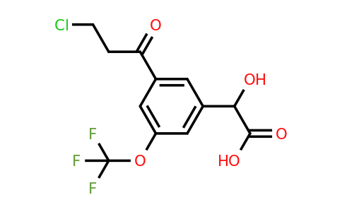 1806497-19-7 | 3-(3-Chloropropanoyl)-5-(trifluoromethoxy)mandelic acid