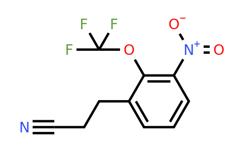 1806498-03-2 | 3-(3-Nitro-2-(trifluoromethoxy)phenyl)propanenitrile