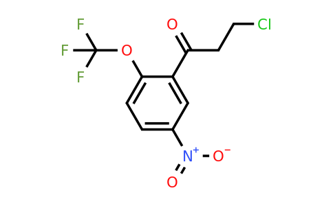 1806498-42-9 | 3-Chloro-1-(5-nitro-2-(trifluoromethoxy)phenyl)propan-1-one