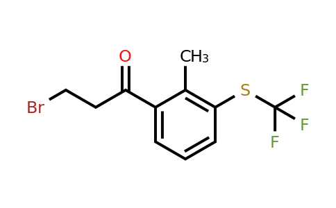 1806498-83-8 | 2-(3-Bromopropanoyl)-6-(trifluoromethylthio)toluene