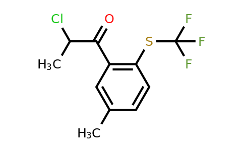 1806498-91-8 | 3-(2-Chloropropanoyl)-4-(trifluoromethylthio)toluene