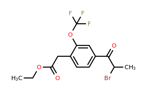 1806499-67-1 | Ethyl 4-(2-bromopropanoyl)-2-(trifluoromethoxy)phenylacetate