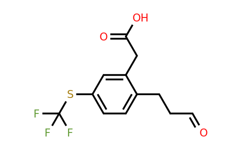 1806499-74-0 | 2-(3-Oxopropyl)-5-(trifluoromethylthio)phenylacetic acid