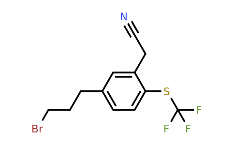 1806499-75-1 | 5-(3-Bromopropyl)-2-(trifluoromethylthio)phenylacetonitrile