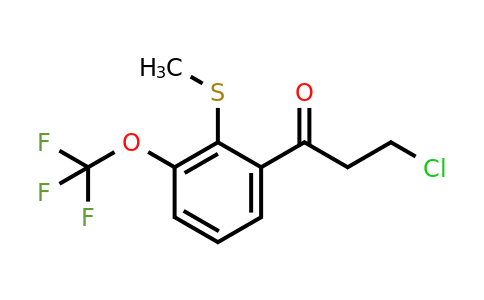 1806499-93-3 | 3-Chloro-1-(2-(methylthio)-3-(trifluoromethoxy)phenyl)propan-1-one
