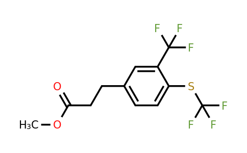 1806500-00-4 | Methyl 3-(3-(trifluoromethyl)-4-(trifluoromethylthio)phenyl)propanoate