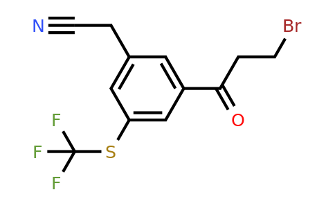 1806500-02-6 | 3-(3-Bromopropanoyl)-5-(trifluoromethylthio)phenylacetonitrile