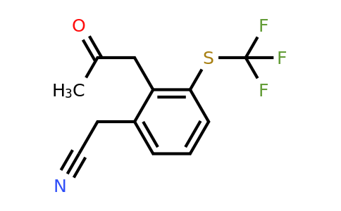 1806500-07-1 | 2-(2-Oxopropyl)-3-(trifluoromethylthio)phenylacetonitrile