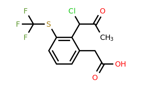 1806500-09-3 | 2-(1-Chloro-2-oxopropyl)-3-(trifluoromethylthio)phenylacetic acid