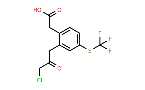1806500-11-7 | 2-(3-Chloro-2-oxopropyl)-4-(trifluoromethylthio)phenylacetic acid