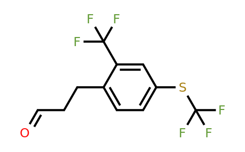 1806500-36-6 | 3-(2-(Trifluoromethyl)-4-(trifluoromethylthio)phenyl)propanal