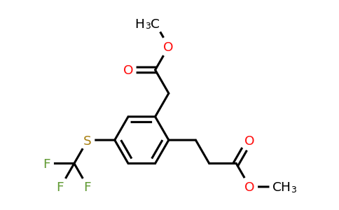 1806500-38-8 | Methyl 2-(3-methoxy-3-oxopropyl)-5-(trifluoromethylthio)phenylacetate