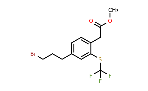 1806500-48-0 | Methyl 4-(3-bromopropyl)-2-(trifluoromethylthio)phenylacetate