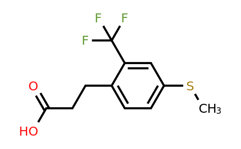 1806500-49-1 | 3-(4-(Methylthio)-2-(trifluoromethyl)phenyl)propanoic acid