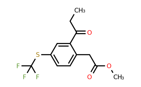 1806500-54-8 | Methyl 2-propionyl-4-(trifluoromethylthio)phenylacetate