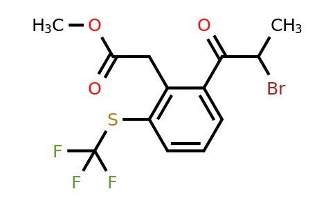 1806500-58-2 | Methyl 2-(2-bromopropanoyl)-6-(trifluoromethylthio)phenylacetate