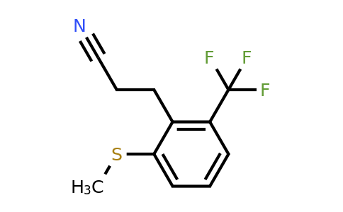 1806500-64-0 | 3-(2-(Methylthio)-6-(trifluoromethyl)phenyl)propanenitrile