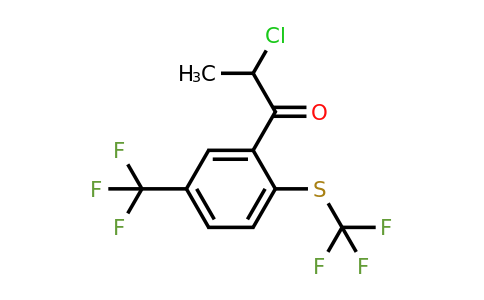 1806500-66-2 | 2-Chloro-1-(5-(trifluoromethyl)-2-(trifluoromethylthio)phenyl)propan-1-one