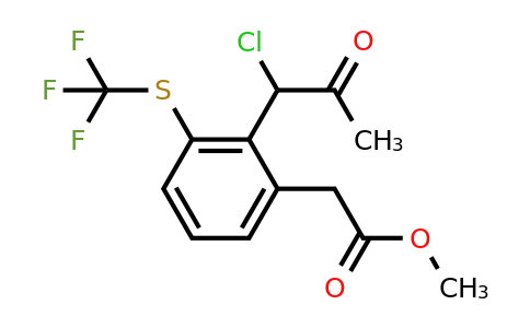 1806500-69-5 | Methyl 2-(1-chloro-2-oxopropyl)-3-(trifluoromethylthio)phenylacetate