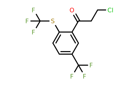 1806500-71-9 | 3-Chloro-1-(5-(trifluoromethyl)-2-(trifluoromethylthio)phenyl)propan-1-one