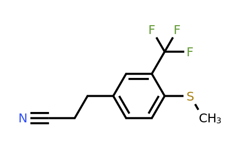 1806500-72-0 | 3-(4-(Methylthio)-3-(trifluoromethyl)phenyl)propanenitrile