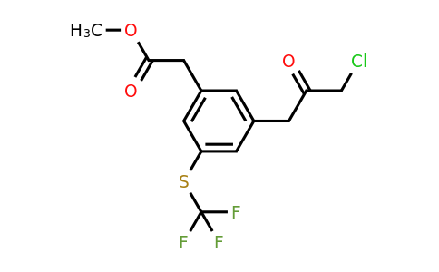 1806500-76-4 | Methyl 3-(3-chloro-2-oxopropyl)-5-(trifluoromethylthio)phenylacetate