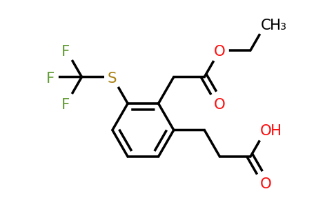 1806500-86-6 | Ethyl 2-(2-carboxyethyl)-6-(trifluoromethylthio)phenylacetate