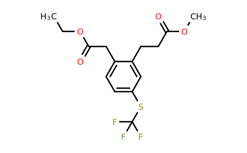 1806500-91-3 | Ethyl 2-(3-methoxy-3-oxopropyl)-4-(trifluoromethylthio)phenylacetate