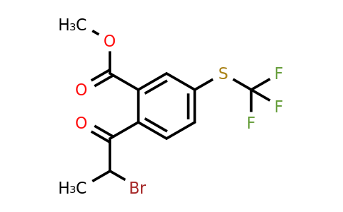 1806500-95-7 | Methyl 2-(2-bromopropanoyl)-5-(trifluoromethylthio)benzoate