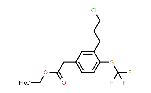 1806500-97-9 | Ethyl 3-(3-chloropropyl)-4-(trifluoromethylthio)phenylacetate