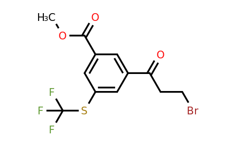 1806500-98-0 | Methyl 3-(3-bromopropanoyl)-5-(trifluoromethylthio)benzoate