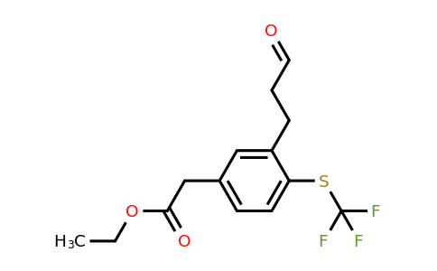1806501-01-8 | Ethyl 3-(3-oxopropyl)-4-(trifluoromethylthio)phenylacetate