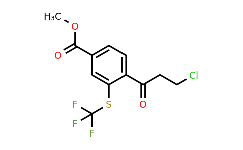 1806501-09-6 | Methyl 4-(3-chloropropanoyl)-3-(trifluoromethylthio)benzoate