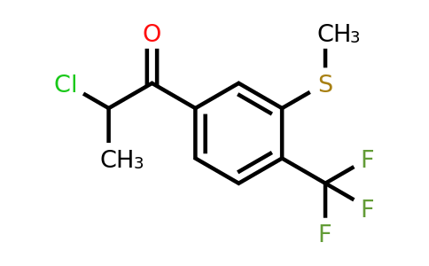 1806501-14-3 | 2-Chloro-1-(3-(methylthio)-4-(trifluoromethyl)phenyl)propan-1-one