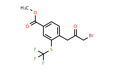 1806501-19-8 | Methyl 4-(3-bromo-2-oxopropyl)-3-(trifluoromethylthio)benzoate