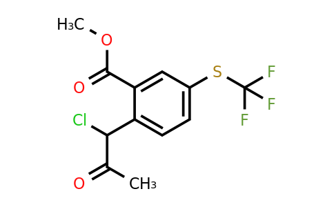 1806501-25-6 | Methyl 2-(1-chloro-2-oxopropyl)-5-(trifluoromethylthio)benzoate