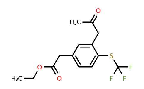 1806501-34-7 | Ethyl 3-(2-oxopropyl)-4-(trifluoromethylthio)phenylacetate
