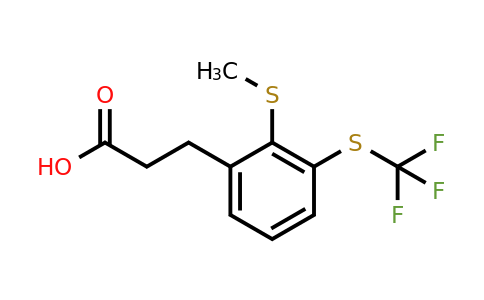 1806501-43-8 | 3-(2-(Methylthio)-3-(trifluoromethylthio)phenyl)propanoic acid