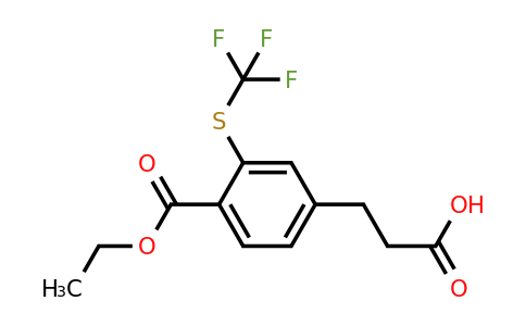 1806501-44-9 | Ethyl 4-(2-carboxyethyl)-2-(trifluoromethylthio)benzoate